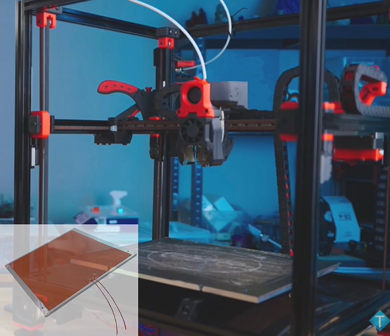  Silicone Heaters for 3D Printer Heated Beds