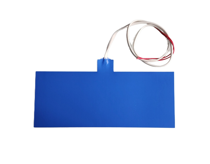 Silicone heater for battery